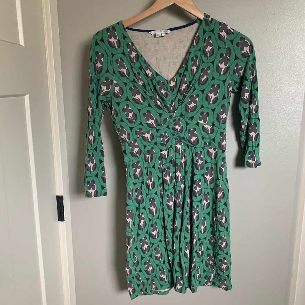 Boden Dress Fit and Flare 3/4 Sleeve Size 6